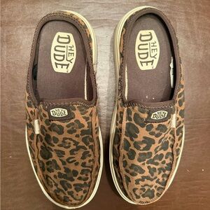 Hey Dude Brown Leopard Casual Shoes